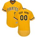 Wholesale Cheap Pittsburgh Pirates Majestic Alternate Flex Base Authentic Collection Custom Jersey Gold