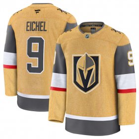 Men\'s Vegas Golden Knights #9 Jack Eichel Gold 2024-25 Home Stitched Hockey Jersey