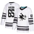 Wholesale Cheap Adidas Sharks #65 Erik Karlsson White Authentic 2019 All-Star Stitched Youth NHL Jersey