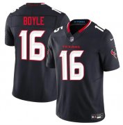 Cheap Men's Houston Texans #16 Tim Boyle Navy 2024 Vapor F.U.S.E. Limited Stitched Jersey