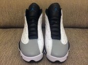 Wholesale Cheap Air Jordan 13 Barons Shoes Barons White/Black-Wolf Grey