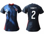 Wholesale Cheap Women 2020-2021 Season National Team America away aaa 2 blue Soccer Jerseys