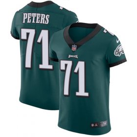 Wholesale Cheap Nike Eagles #71 Jason Peters Midnight Green Team Color Men\'s Stitched NFL Vapor Untouchable Elite Jersey