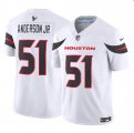 Cheap Men's Houston Texans #51 Will Anderson Jr. White 2024 Vapor F.U.S.E. Limited Football Stitched Jersey