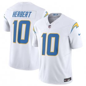 Wholesale Cheap Men\'s Los Angeles Chargers #10 Justin Herbert White 2023 F.U.S.E. Vapor Untouchable Limited Stitched Jersey