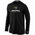 Wholesale Cheap Nike Jacksonville Jaguars Authentic Logo Long Sleeve T-Shirt Black