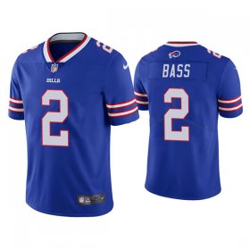 Wholesale Cheap Men\'s Buffalo Bills #2 Tyler Bass Blue Vapor Untouchable Limited Stitched Jersey