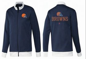 Wholesale Cheap NFL Cleveland Browns Victory Jacket Dark Blue