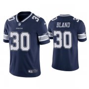 Wholesale Men's Dallas Cowboys #30 DaRon Bland Navy Vapor Limited Stitched Jersey