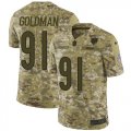 Wholesale Cheap Nike Bears #91 Eddie Goldman Camo Men's Stitched NFL Limited 2018 Salute To Service Jersey