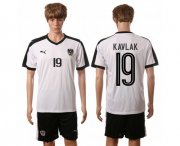 Wholesale Cheap Austria #19 Kavlak White Away Soccer Country Jersey