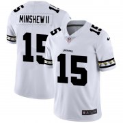 Wholesale Cheap Jacksonville Jaguars #15 Gardner Minshew II Nike White Team Logo Vapor Limited NFL Jersey