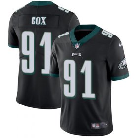 Wholesale Cheap Nike Eagles #91 Fletcher Cox Black Alternate Men\'s Stitched NFL Vapor Untouchable Limited Jersey