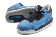 Wholesale Cheap Air Jordan 3 Kids Powder Blue Powder Blue/black