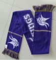 Wholesale Cheap Minnesota Vikings Purple Metallic Thread Scarf