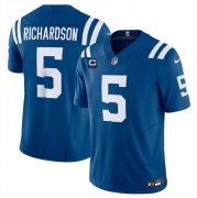 Cheap Men's Indianapolis Colts #5 Anthony Richardson Blue 2024 F.U.S.E. With 2-Star C Patch Vapor Limited Stitched Football Jersey