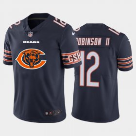 Wholesale Cheap Chicago Bears #12 Allen Robinson Navy Blue Men\'s Nike Big Team Logo Vapor Limited NFL Jersey