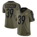 Wholesale Cheap Men's Pittsburgh Steelers #39 Minkah Fitzpatrick Nike Olive 2021 Salute To Service Limited Player Jersey