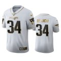 Wholesale Cheap New England Patriots #34 Rex Burkhead Men's Nike White Golden Edition Vapor Limited NFL 100 Jersey