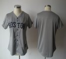 Wholesale Cheap Red Sox Blank Grey Women's Fashion Stitched MLB Jersey