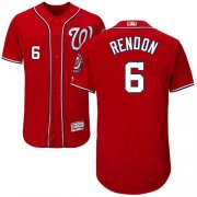 Wholesale Cheap Nationals #6 Anthony Rendon Red Flexbase Authentic Collection Stitched MLB Jersey