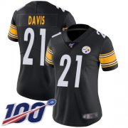 Wholesale Cheap Nike Steelers #21 Sean Davis Black Team Color Women's Stitched NFL 100th Season Vapor Limited Jersey