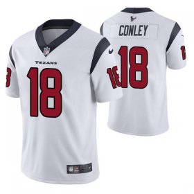 Wholesale Cheap Men\'s Houston Texans #18 Chris Conley White Vapor Untouchable Limited Stitched Jersey