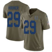 Wholesale Cheap Nike Colts #29 Malik Hooker Olive Youth Stitched NFL Limited 2017 Salute to Service Jersey