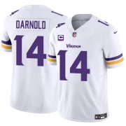 Cheap Men's Minnesota Vikings #14 Sam Darnold White 2024 F.U.S.E. With 4-Star C Patch Vapor Untouchable Limited Stitched Jersey