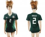 Wholesale Cheap Women's Mexico #2 Araujo Home Soccer Country Jersey