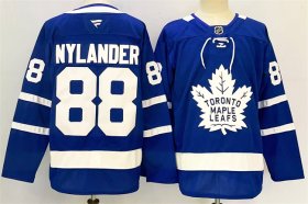 Cheap Men\'s Toronto Maple Leafs #88 William Nylander Blue 2024-25 Stitched Jersey