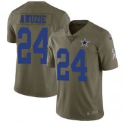 Wholesale Cheap Nike Cowboys #24 Chidobe Awuzie Olive Youth Stitched NFL Limited 2017 Salute to Service Jersey