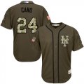 Wholesale Cheap Mets #24 Robinson Cano Green Salute to Service Stitched Youth MLB Jersey