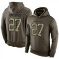 Wholesale Cheap NFL Men's Nike Cincinnati Bengals #27 Dre Kirkpatrick Stitched Green Olive Salute To Service KO Performance Hoodie