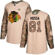 Wholesale Cheap Adidas Blackhawks #81 Marian Hossa Camo Authentic 2017 Veterans Day Stitched Youth NHL Jersey