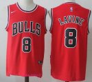 Wholesale Cheap Men's Chicago Bulls #8 Zach LaVine Red 2017-2018 Nike Swingman Stitched NBA Jersey