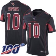 Wholesale Cheap Nike Cardinals #10 DeAndre Hopkins Black Youth Stitched NFL Limited Rush 100th Season Jersey