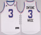 Wholesale Cheap 2015 NBA Eastern All-Stars #3 Dwyane Wade Revolution 30 Swingman White Jersey