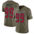 Wholesale Cheap Nike Texans #99 J.J. Watt Olive Men's Stitched NFL Limited 2017 Salute to Service Jersey