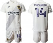 Wholesale Cheap Men 2020-2021 club Los Angeles Galaxy home 14 white Soccer Jerseys