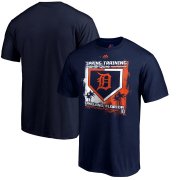 Wholesale Cheap Detroit Tigers Majestic 2019 Spring Training Grapefruit League Big & Tall Base on Balls T-Shirt Navy