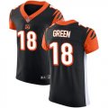 Wholesale Cheap Nike Bengals #18 A.J. Green Black Team Color Men's Stitched NFL Vapor Untouchable Elite Jersey