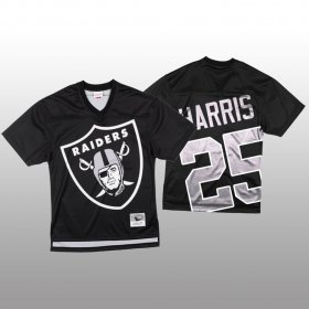 Wholesale Cheap NFL Las Vegas Raiders #25 Erik Harris Black Men\'s Mitchell & Nell Big Face Fashion Limited NFL Jersey