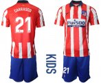 Wholesale Cheap Youth 2020-2021 club Atletico Madrid home 21 red Soccer Jerseys