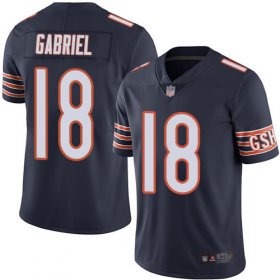 Wholesale Cheap Nike Bears #18 Taylor Gabriel Navy Blue Team Color Men\'s Stitched NFL Vapor Untouchable Limited Jersey