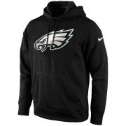 Wholesale Cheap Men's Philadelphia Eagles Nike Black KO Logo Essential Hoodie