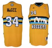 Wholesale Cheap Denver Nuggets #34 JaVale McGee Revolution 30 Swingman Yellow Jersey