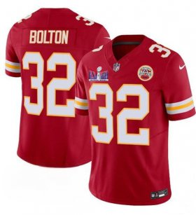 Cheap Men\'s Kansas City Chiefs #32 Nick Bolton Red F.U.S.E. Super Bowl LVIII Patch Vapor Untouchable Limited Football Stitched Jersey