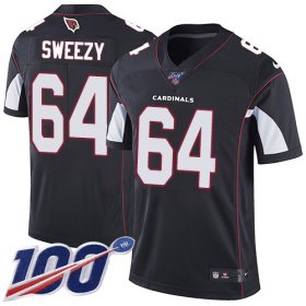 Wholesale Cheap Nike Cardinals #64 J.R. Sweezy Black Alternate Men\'s Stitched NFL 100th Season Vapor Limited Jersey