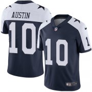 Wholesale Cheap Nike Cowboys #10 Tavon Austin Navy Blue Thanksgiving Men's Stitched NFL Vapor Untouchable Limited Throwback Jersey